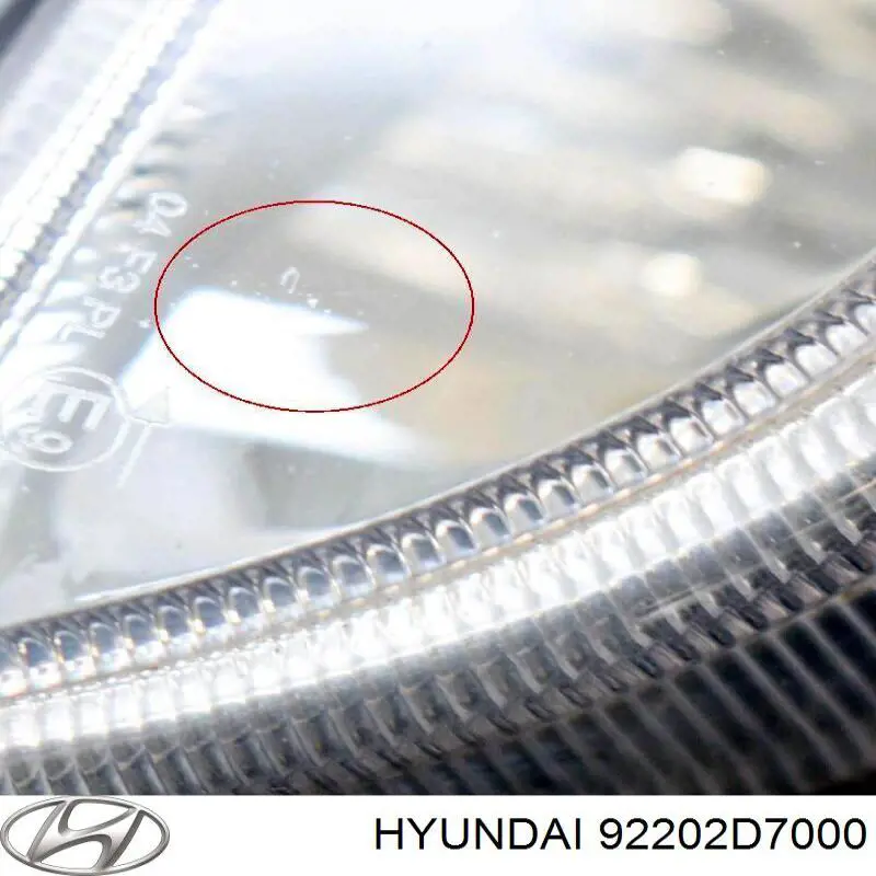 92202D7000 Hyundai/Kia luzes de nevoeiro direitas