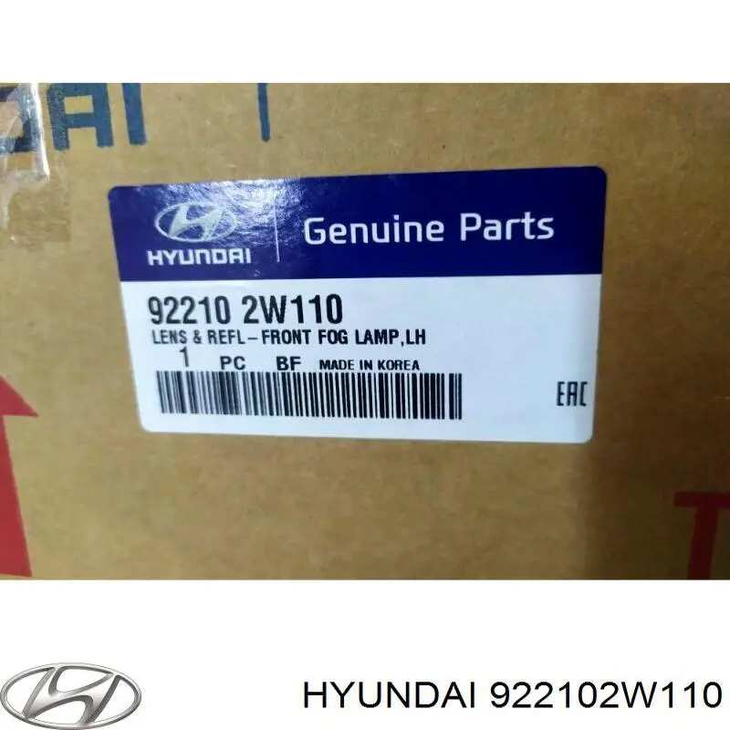 922102W110 Hyundai/Kia Противотуманная фара левая