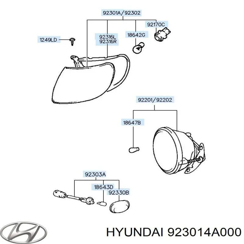 Pisca-pisca esquerdo para Hyundai H-1 STAREX (A1)