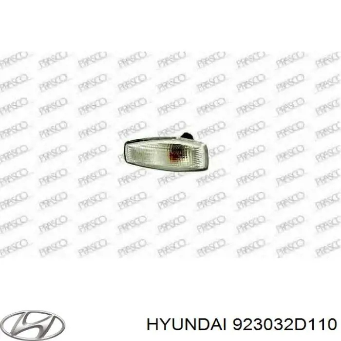 Повторитель поворота на крыле левый на Hyundai Getz 