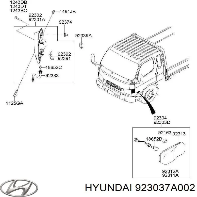 Купить 923037A002 Hyundai/Kia 