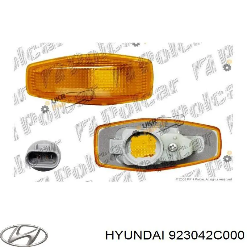 Luz intermitente no pára-lama direito para Hyundai Elantra (XD)