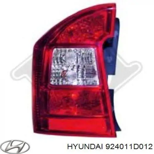 Фонарь задний левый 924011D012 Hyundai/Kia