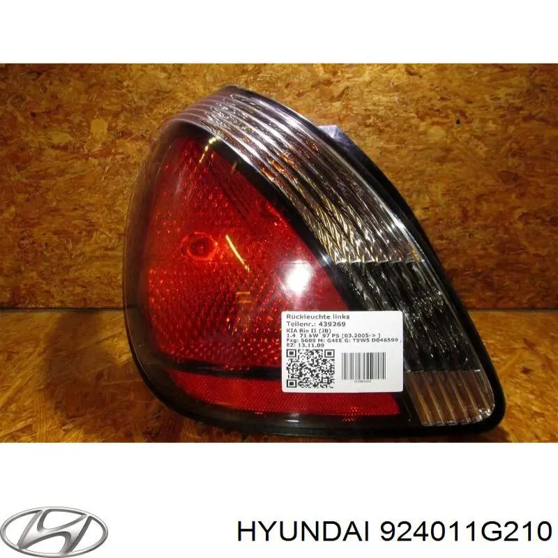 Задняя левая фара Hyundai/Kia 924011G210 цена, от 55.47 USD