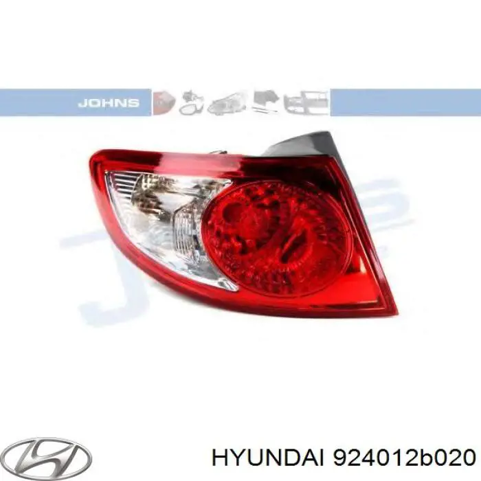 Фонарь задний левый внешний Hyundai/Kia 924012B020