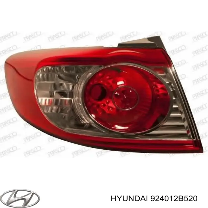 Фонарь задний левый внешний 924012B520 Hyundai/Kia