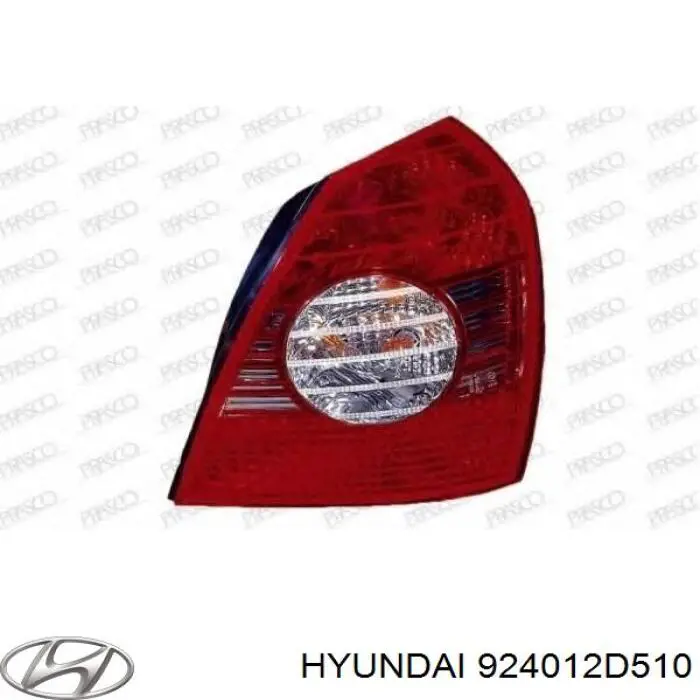 924012D510 Hyundai/Kia lanterna traseira esquerda