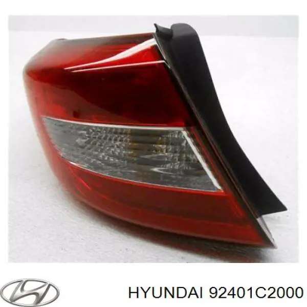 Lanterna traseira esquerda externa para Hyundai Sonata (LF)