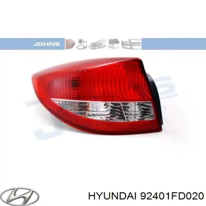 Фонарь задний левый 92401FD020 Hyundai/Kia