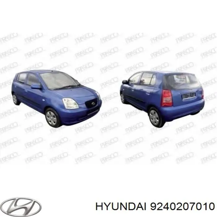 Фонарь задний правый 9240207010 Hyundai/Kia