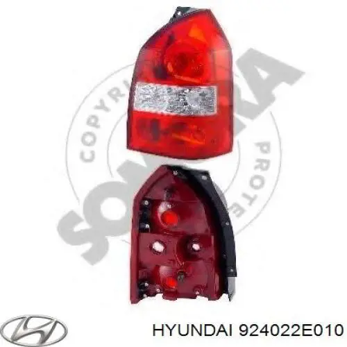 Фонарь задний правый Hyundai Tucson I внедорожник (JM) (2004 - 2010) цена, от 56.73 USD