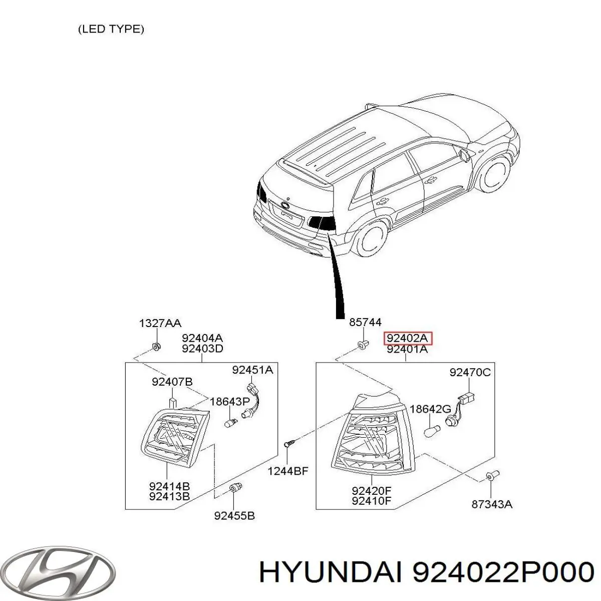  924022P000 Hyundai/Kia