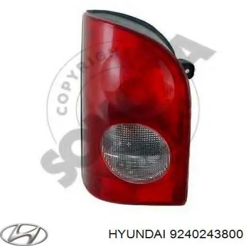 Задний фонарь 9240243800 Hyundai/Kia