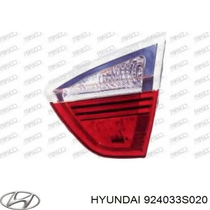 924033S020 Hyundai/Kia фонарь задний левый внутренний