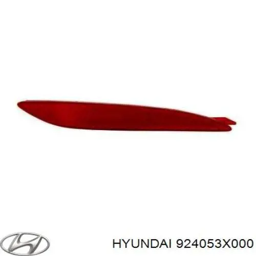 Левый отражатель заднего бампера Hyundai/Kia 924053X000 цена, от 4.15 USD