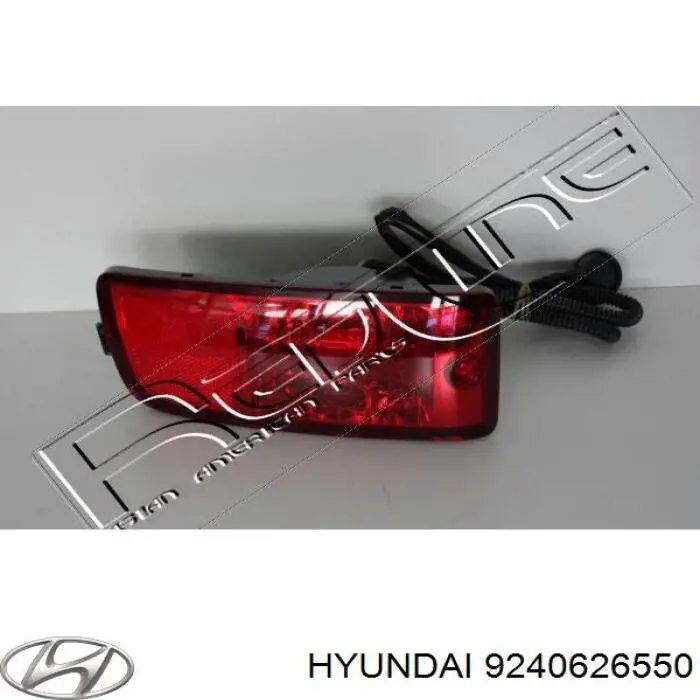 9240626550 Hyundai/Kia lanterna de nevoeiro traseira direita