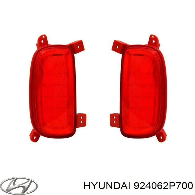 924062P700 Hyundai/Kia Правый катафот бампера