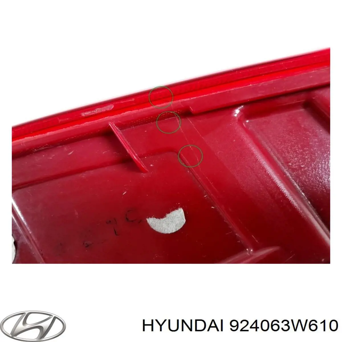 Фонарь задний правый, внутренний Hyundai/Kia 924063W610 цена, от 84.46 USD
