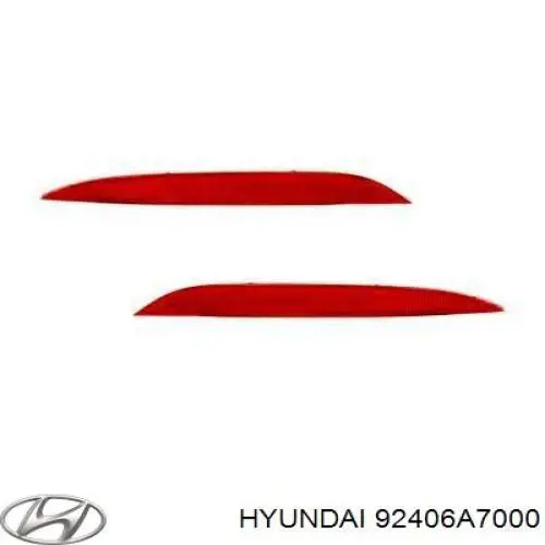 Катафот (отражатель) заднего бампера правый Hyundai/Kia 92406A7000