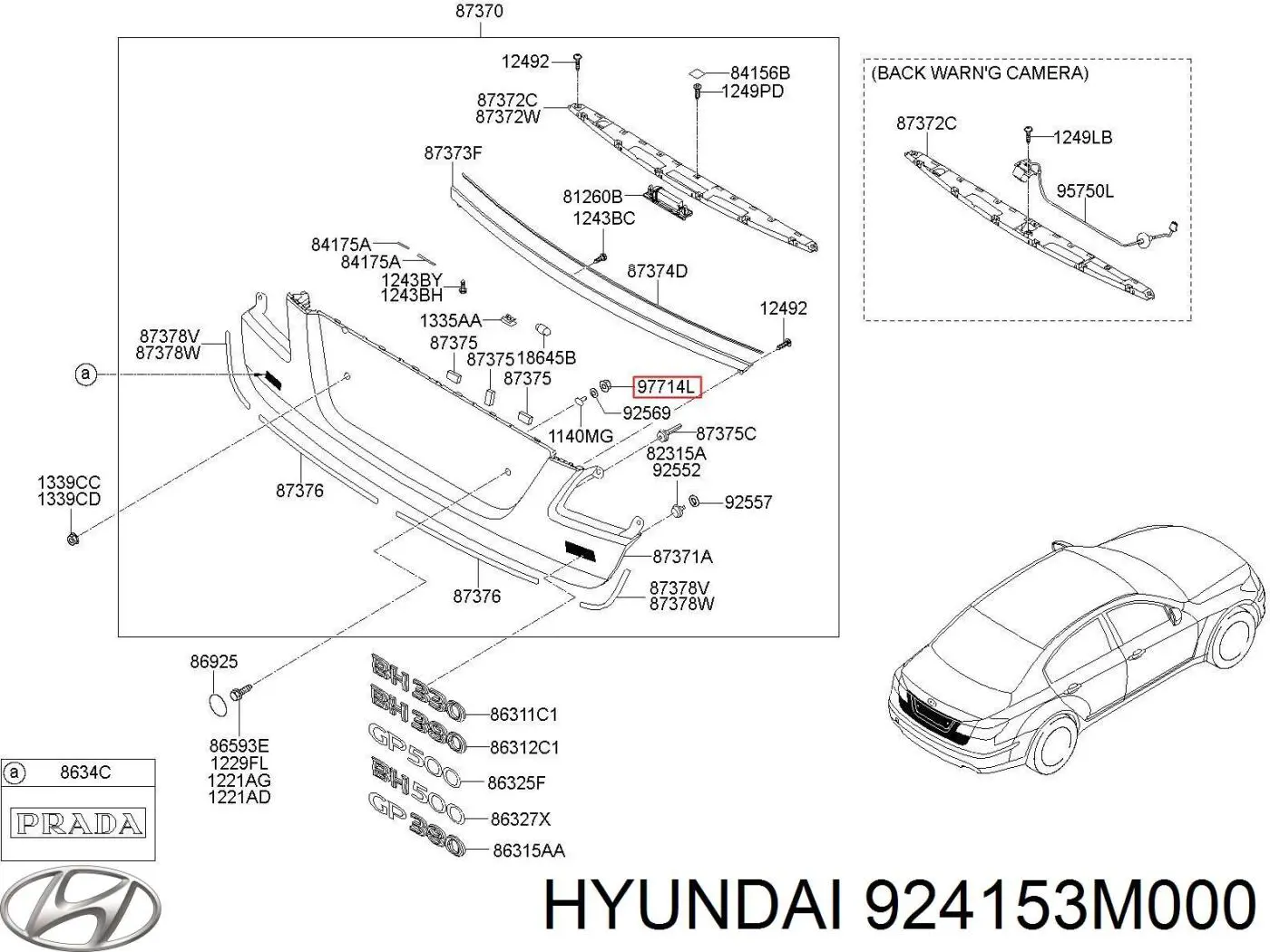  924153M000 Hyundai/Kia