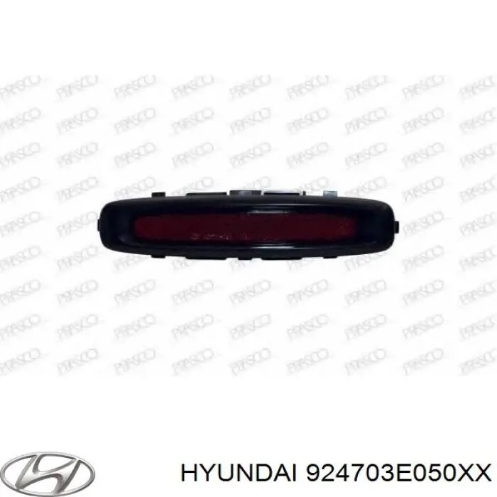 Левый отражатель заднего бампера 924703E050XX Hyundai/Kia