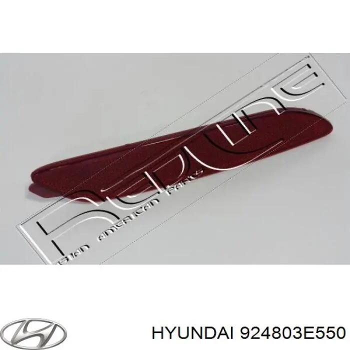 Катафот (отражатель) заднего бампера правый Hyundai/Kia 924803E550
