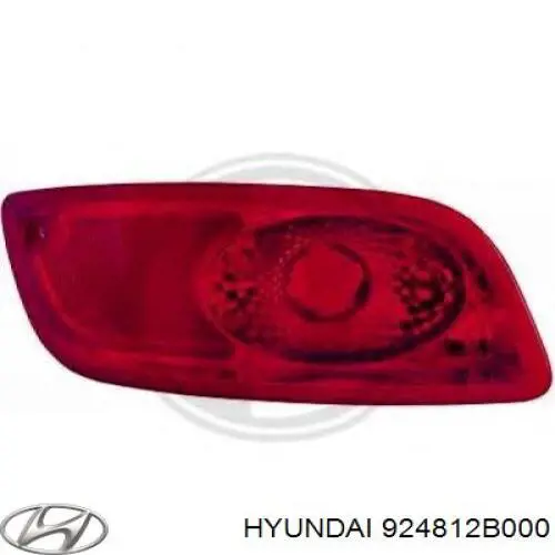 Фонарь противотуманный задний левый 924812B000 Hyundai/Kia