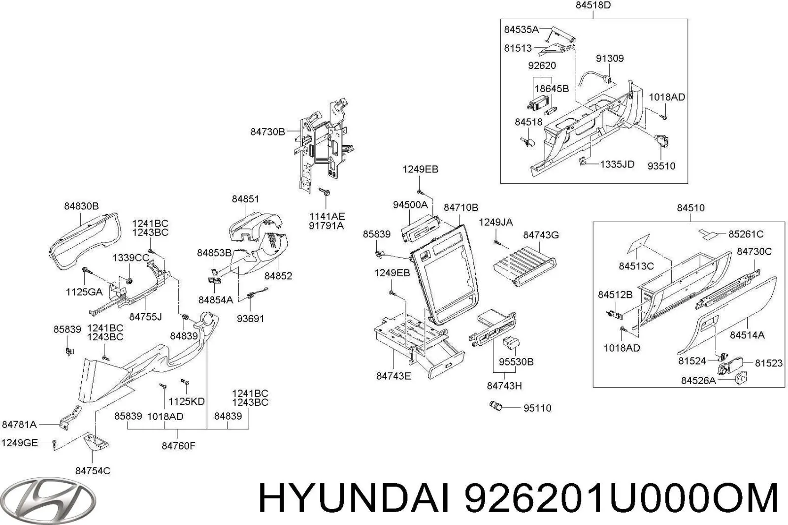 Купить 926201U000OM Hyundai/Kia 