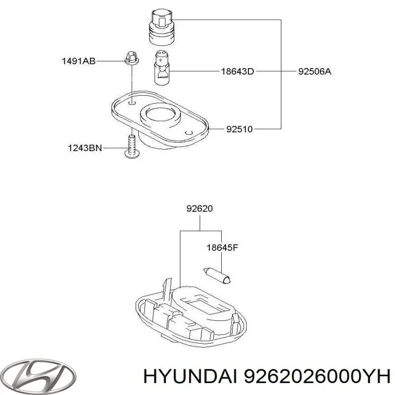 9262026000YH Hyundai/Kia 