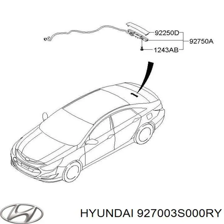 Фонарь сигнала торможения Hyundai/Kia 927003S000RY цена, от 27.97 USD