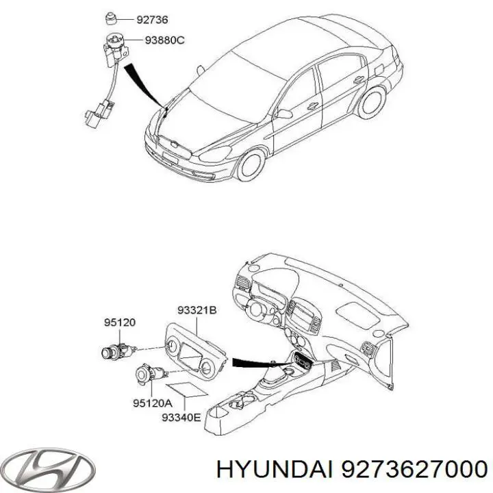  Hyundai/Kia 9273627000 цена, от 2.58 USD