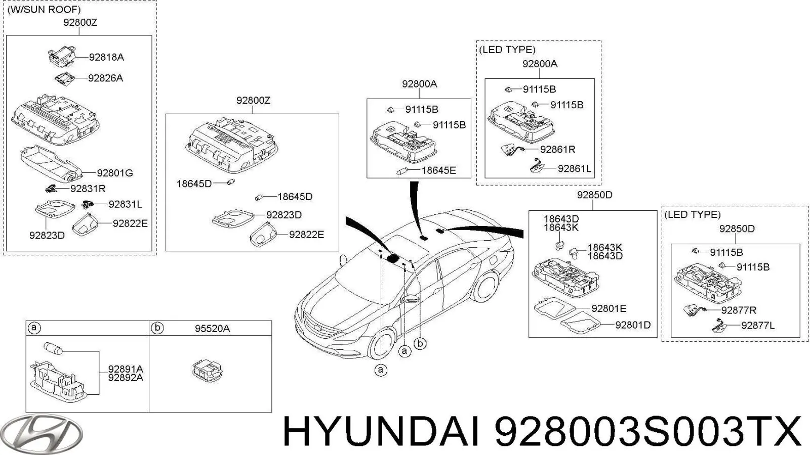  928003S003TX Hyundai/Kia