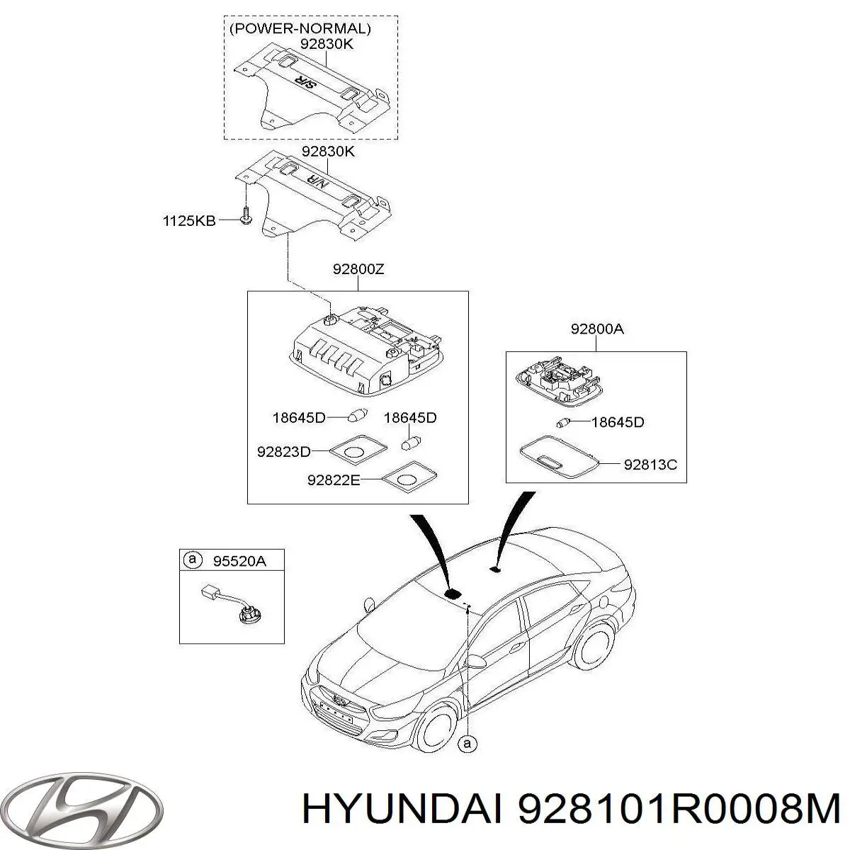  928101R0008M Hyundai/Kia