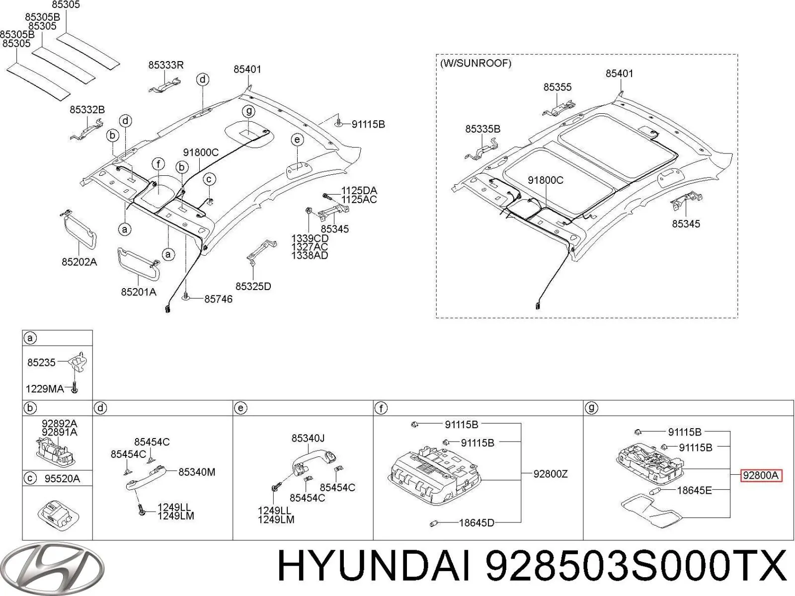 Купить 928503S000TX Hyundai/Kia 
