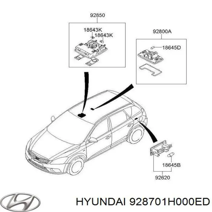 928701H000ED Hyundai/Kia