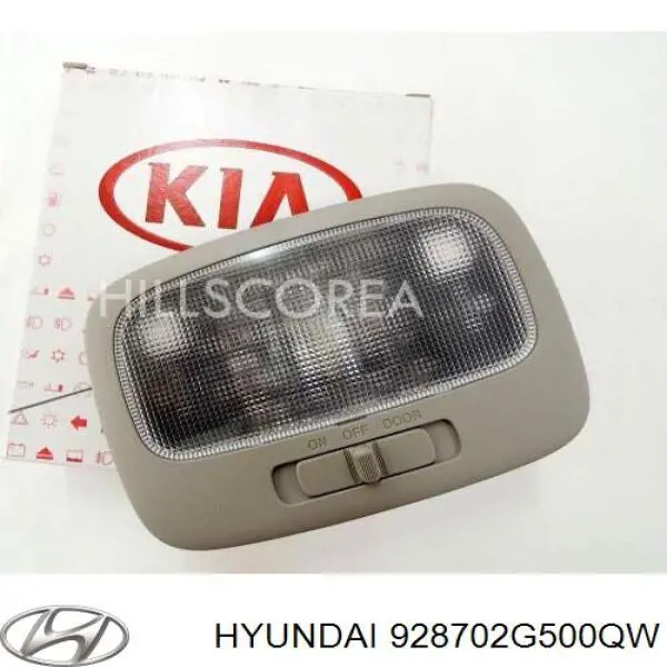 928702G500QW Hyundai/Kia quebra-luz traseiro de iluminação de salão (de cabina)