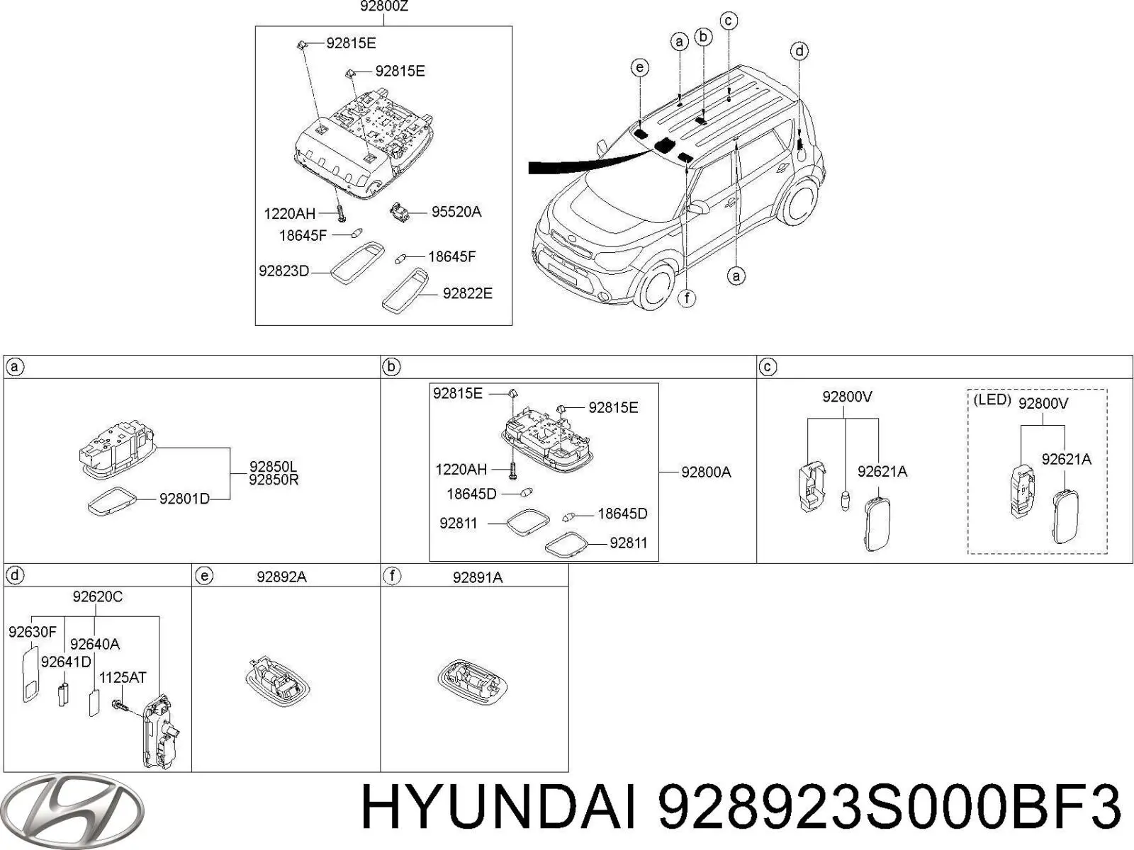928923S000BF3 Hyundai/Kia 