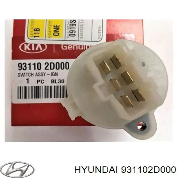 Interruptor de encendido / arranque 931102D000 Hyundai/Kia