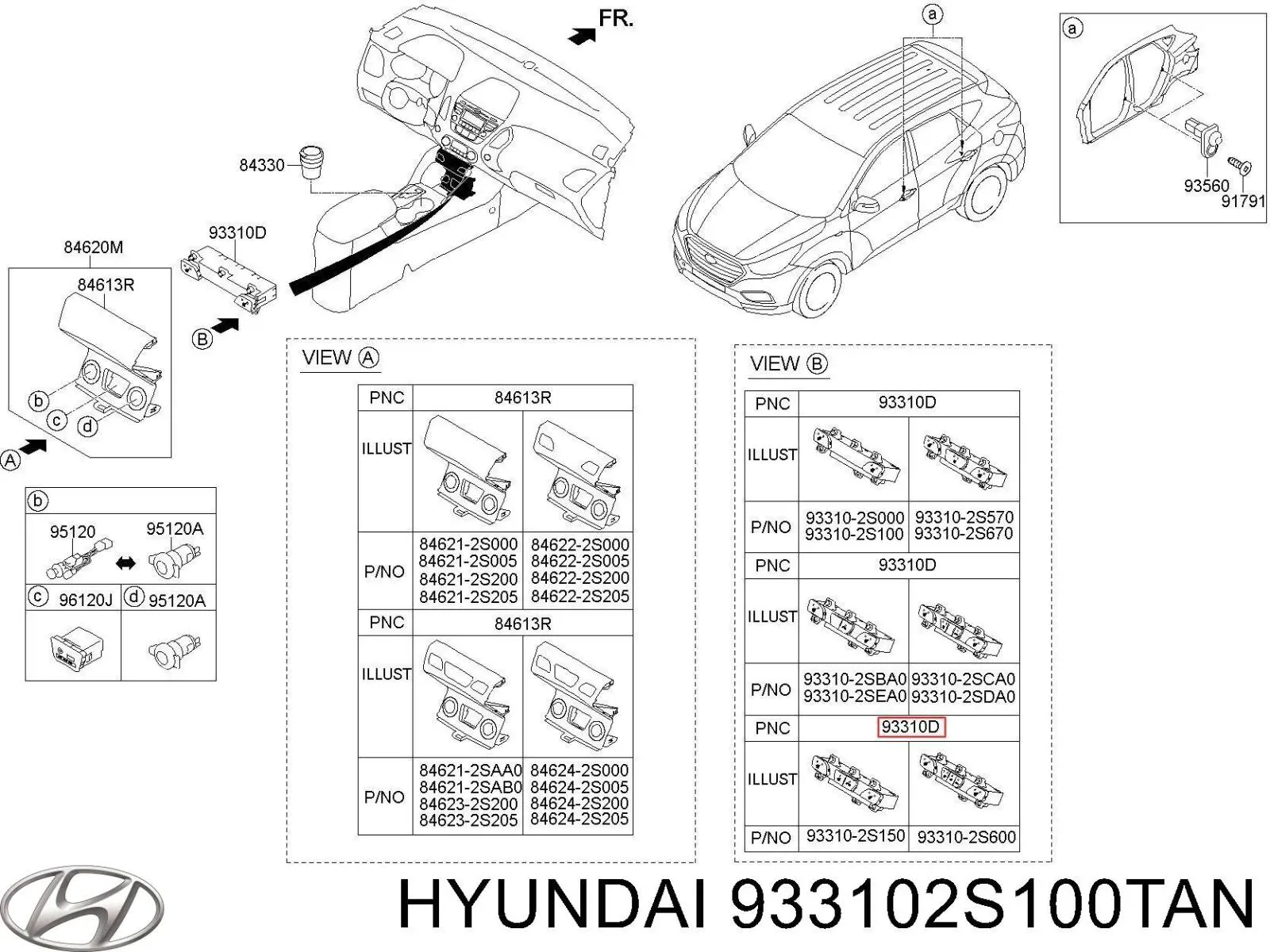  Hyundai/Kia 933102S100TAN цена, от 68.92 USD
