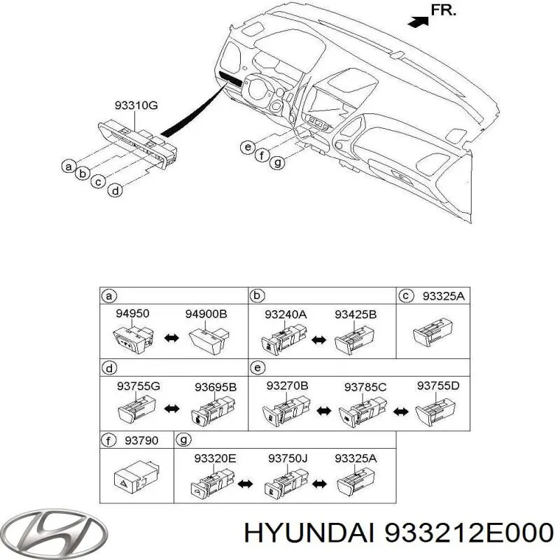  Hyundai/Kia 933212E000 цена, от 12.67 USD