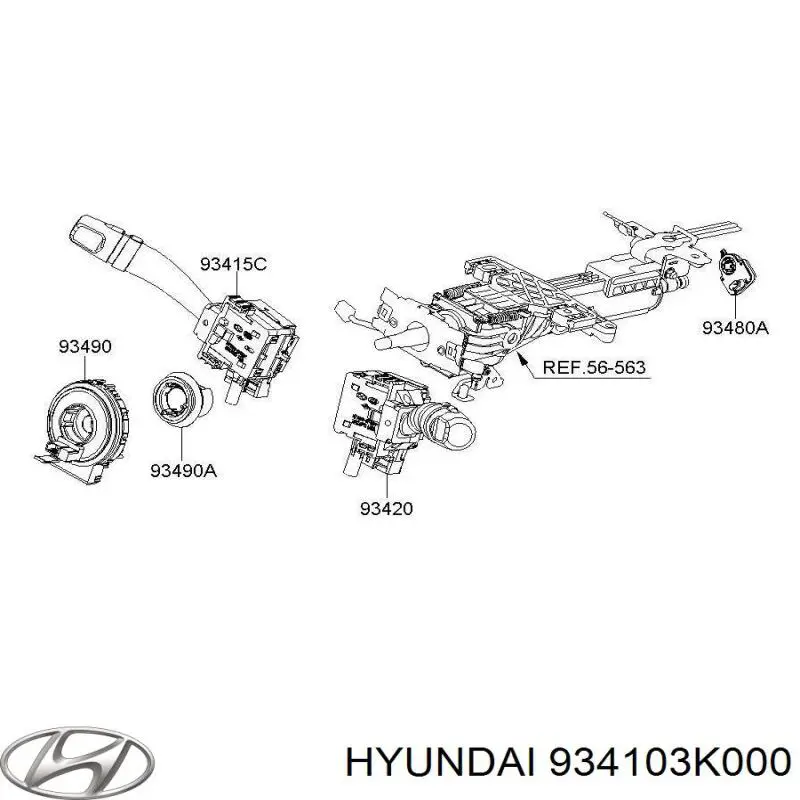 934103K000 Hyundai/Kia 