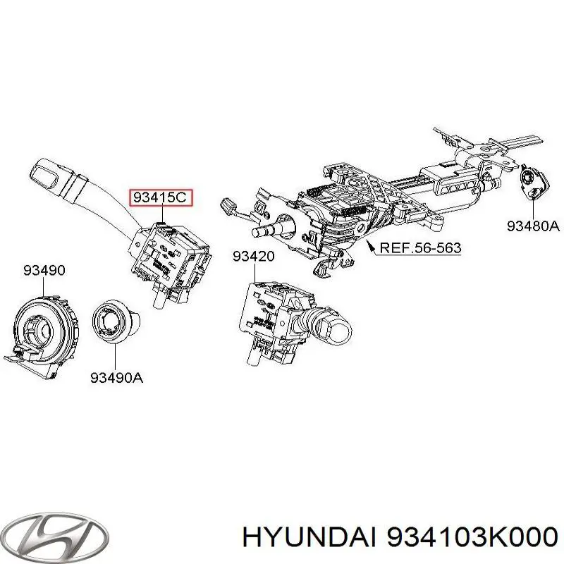  Hyundai/Kia 934103K000 цена, от 10.77 USD