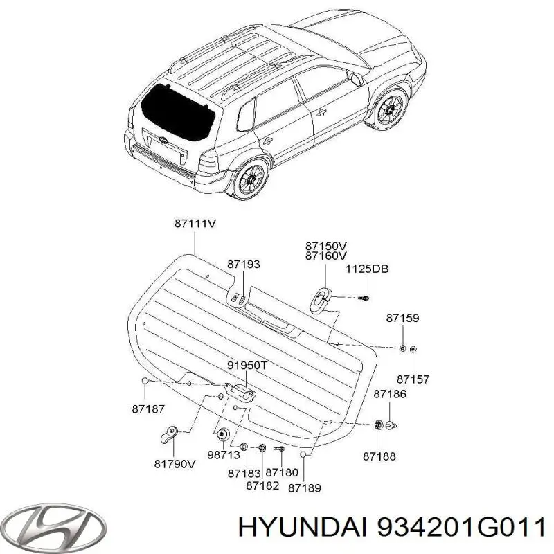 934201G011 Hyundai/Kia переключатель подрулевой правый