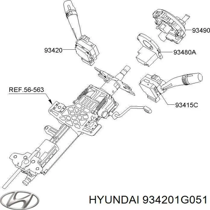  Hyundai/Kia 934201G051 цена, от 17.12 USD