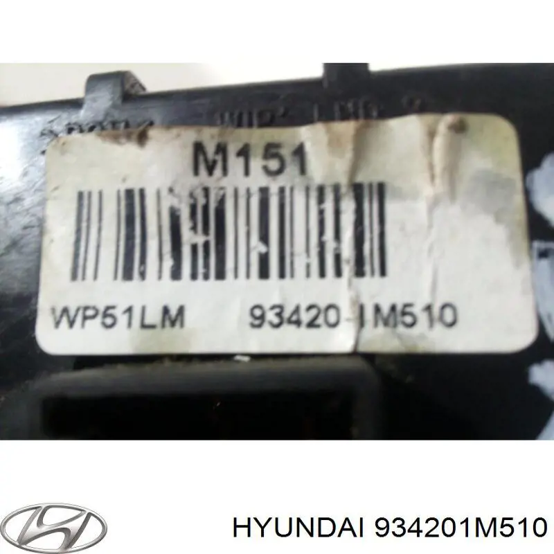 934201M510 Hyundai/Kia comutador direito instalado na coluna da direção