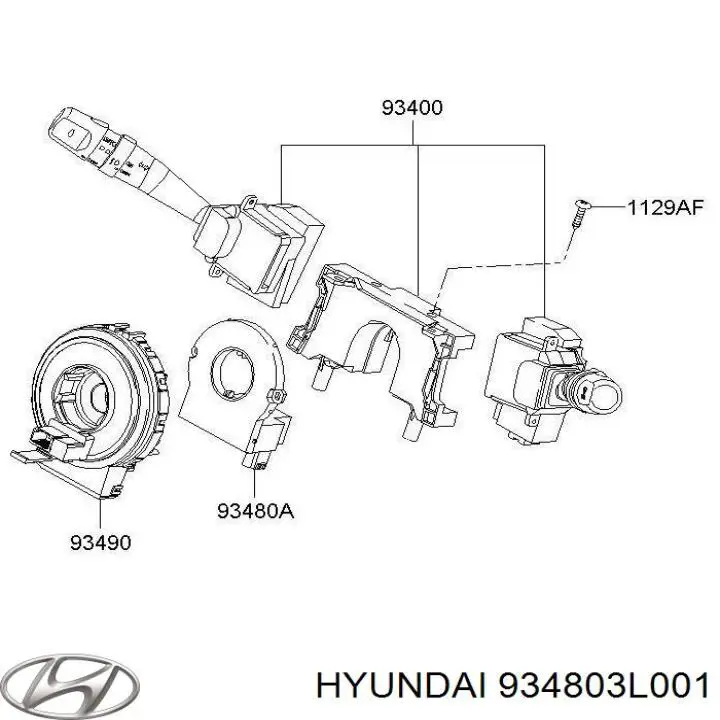 Купить 934803L001 Hyundai/Kia Датчик руля