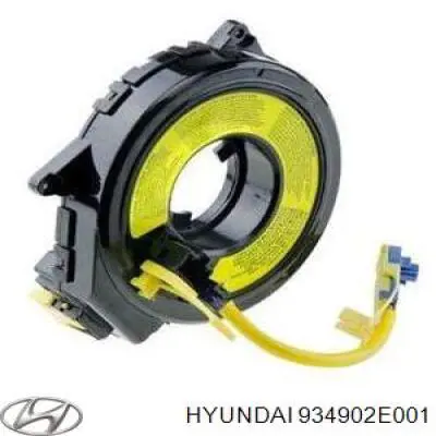 934902E001 Hyundai/Kia anel airbag de contato, cabo plano do volante
