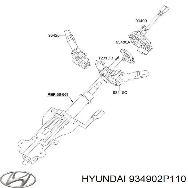Шлейф руля TQ10144 Tqparts
