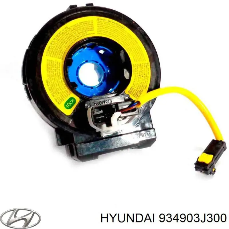 934903J300 Hyundai/Kia anel airbag de contato, cabo plano do volante
