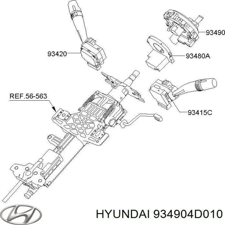 934904D010 Hyundai/Kia 